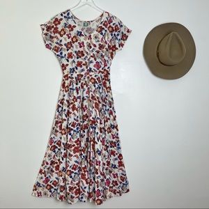 Desert West Vintage Long Maxi Western Button Dress